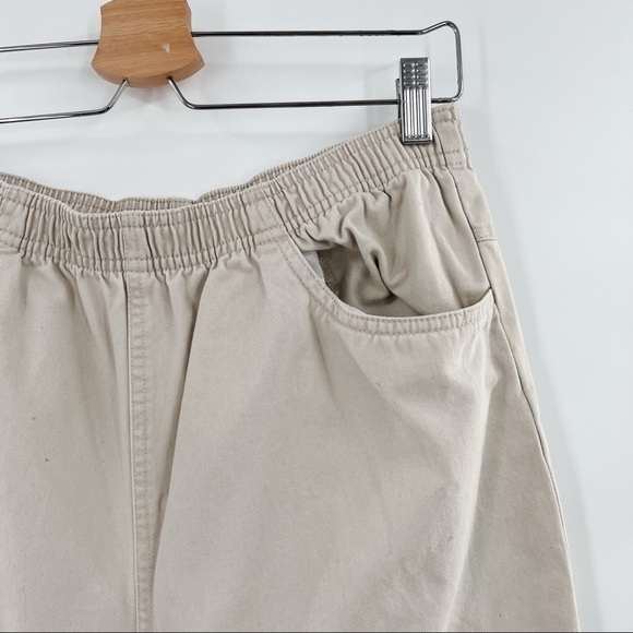 VINTAGE penmans khaki elastic waist wide leg pants - Picture 3 of 7